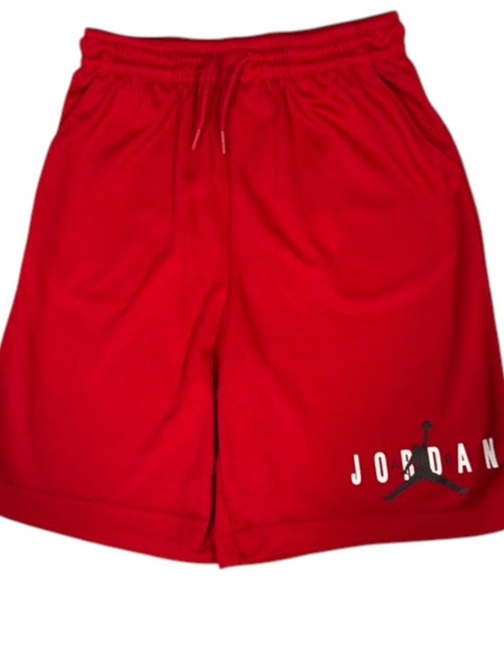 Jordan Boys Red Mesh Basketball Shorts Jumpman Logo XL 13-15